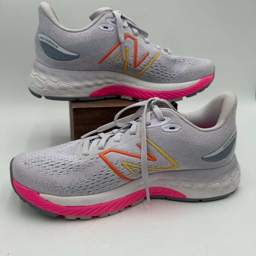 New Balance Fresh Foam X 880v12 Libra Vibrant Pink Woman’s size 7 gray pink sne - Picture 3 of 12